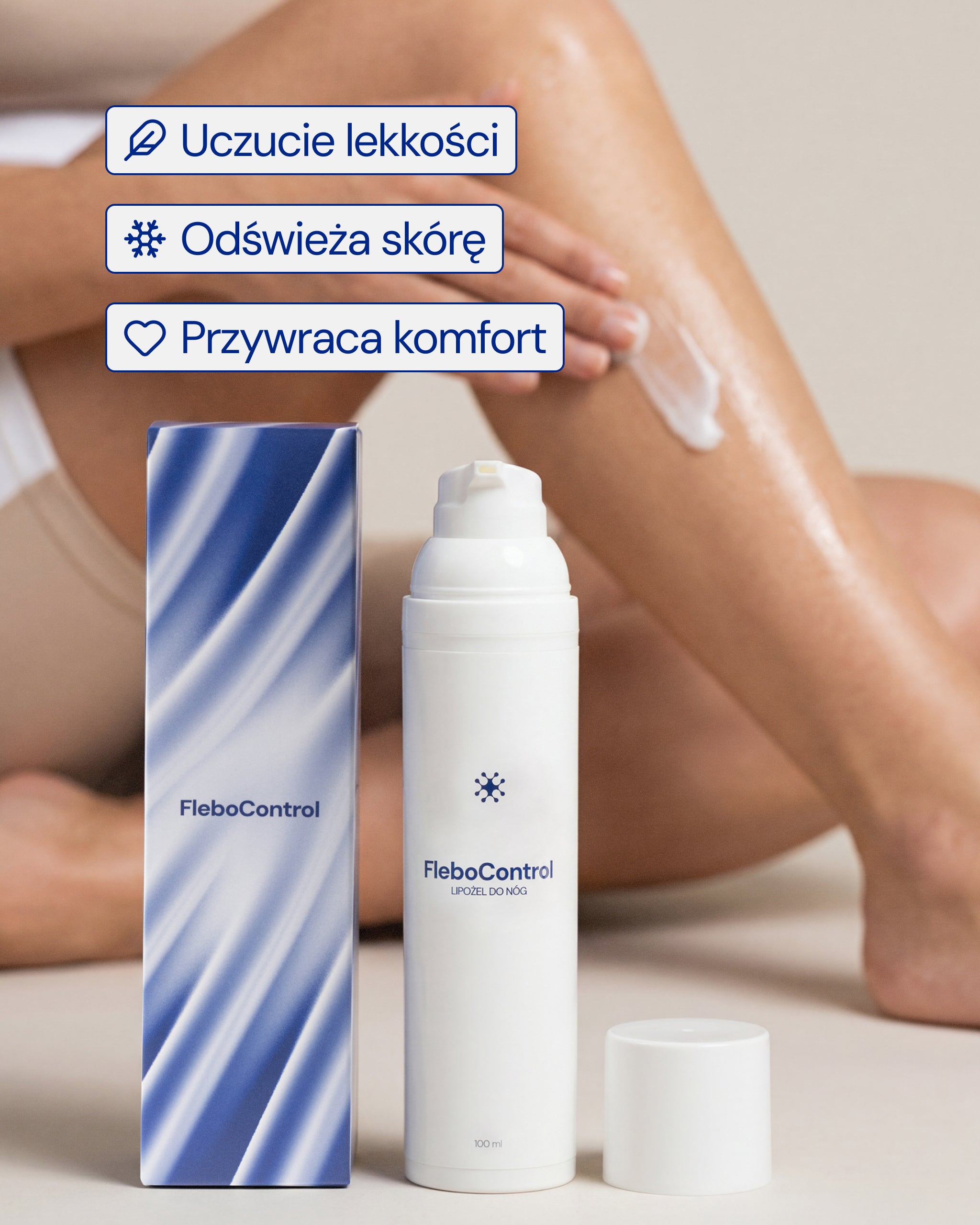 Lipożel do nóg z kasztanowcem, ruszczykiem i arniką